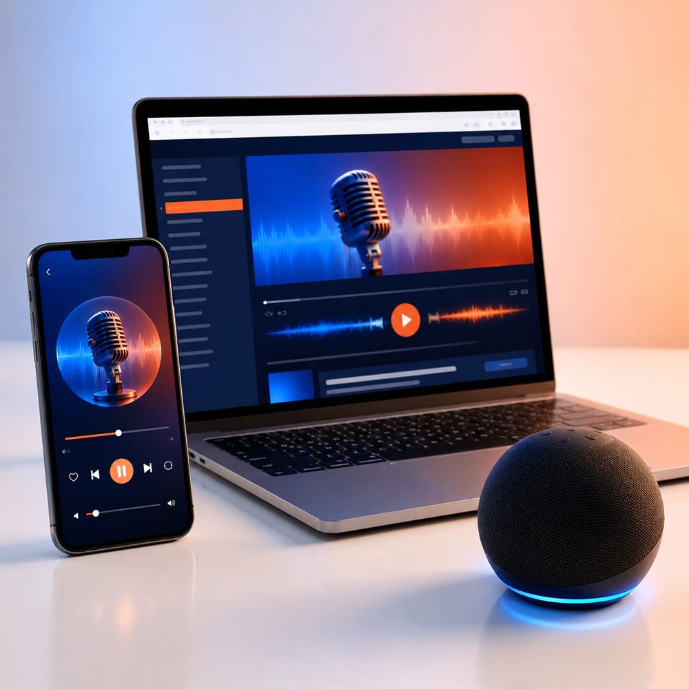Painel de controle da Web Rádio